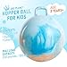 U&C Planet UC Planet Hopper Ball 18 inches Bouncy Ball with Handle for Kids Age 36 Clouds Hoppity Hop Sit and Bounce Jumping Hopping with Pump and Gift Box Great Gift for Birthday Easter Basket Stuffers - Image 4