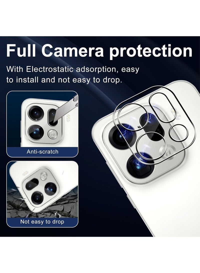 X-level Tempered Glass for OPPO Find X9 Pro, 2 Piece Screen Protectors + 2 Rear Camera Protectors, Anti-Scratch, HD Ultra Clear Hardness, 9H Glass - Image 5