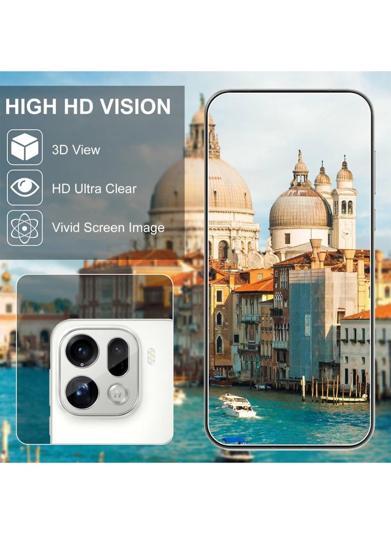 X-level Tempered Glass for OPPO Find X9 Pro, 2 Piece Screen Protectors + 2 Rear Camera Protectors, Anti-Scratch, HD Ultra Clear Hardness, 9H Glass - Image 4