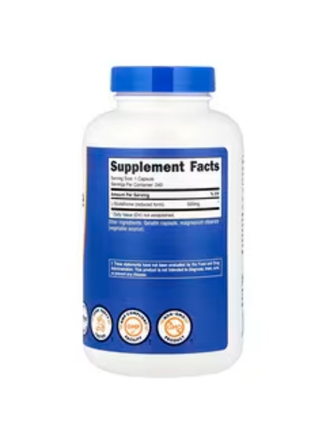 Nutricost, Glutathione, 500 mg, 240 Capsules - Image 2