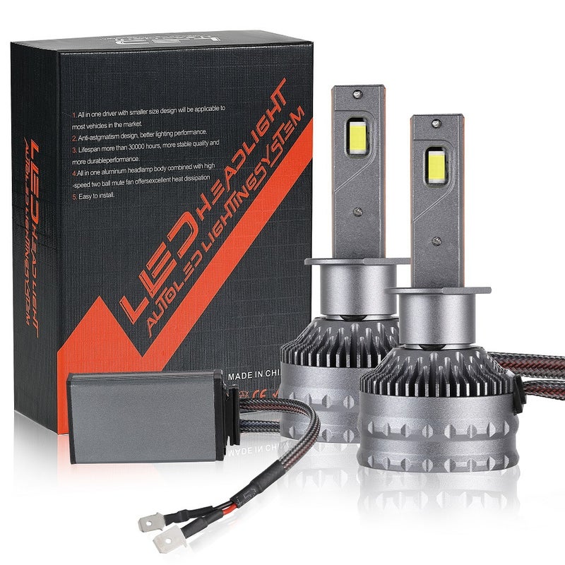 Loquat V26 Dual Copper LED Headlight Bulbs H1 H7 H4 High Power H3 single pack