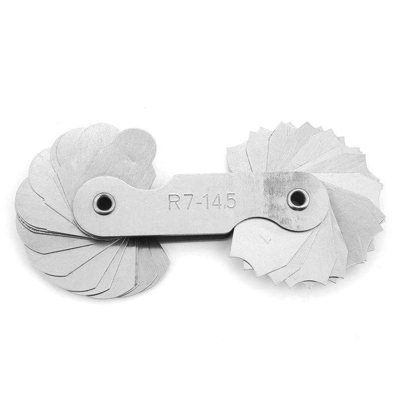 4pcs Stainless Steel Radius Fillet Gauge Measuring Tool R0.3-1.5/ R1-6.5/ R7-14.5/ R15-25 - Image 5