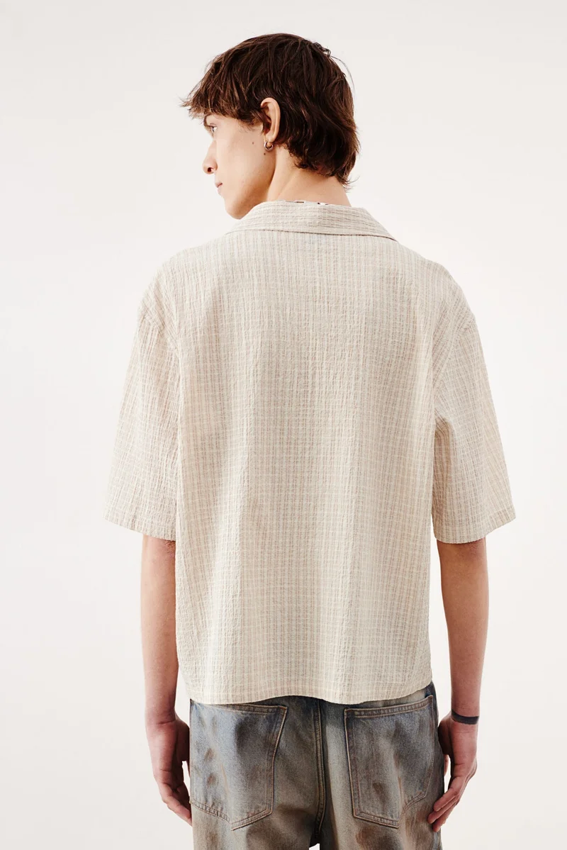 H&M Loose Fit Seersucker resort shirt