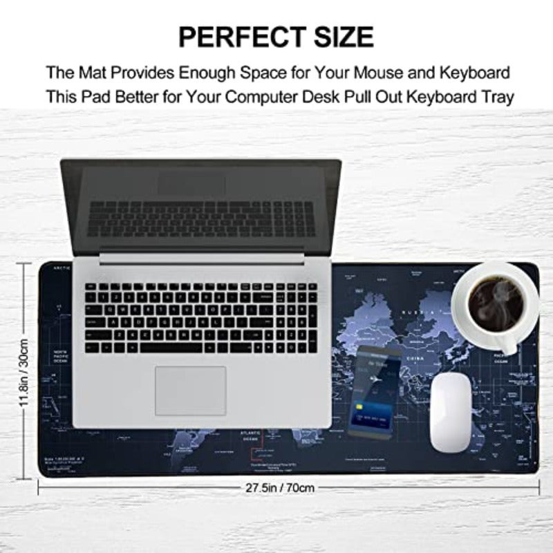 وسادة فأر للألعاب Cmhoo XL - قياس 27.5×11.8 إنش، وسادة كبيرة ومحترفة لألعاب الكمبيوتر، قماش فأر للألعاب، مقاس 70×30 سم Ditucmh - Image 3