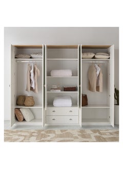 Lousiana 6-Door Wardrobe with 2 Drawers and Mirrors 59 x 214 x 266 cm - pzsku/Z7A8F646952F3737EE155Z/45/_/1725182563/185a9d08-bd9c-4bc0-b427-6211fe624f5b