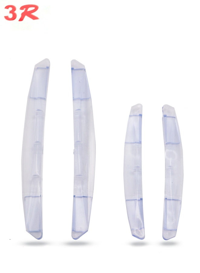 3R Car Door Guard 4PCS 3R-2103 Transparent Bumper Protector Strips – Universal EVA Soft Rubber Edge Guards for Car Doors, Scratch Protection, Easy Installation - Image 1