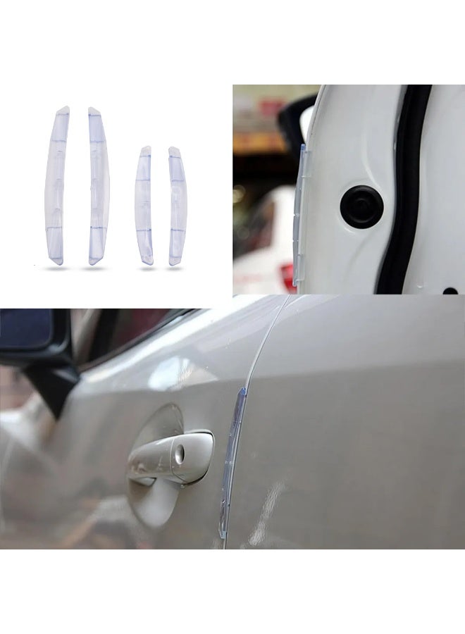 3R Car Door Guard 4PCS 3R-2103 Transparent Bumper Protector Strips – Universal EVA Soft Rubber Edge Guards for Car Doors, Scratch Protection, Easy Installation - Image 5