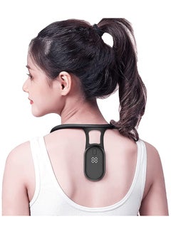Intelligent Posture Corrector Trainer Motion Sensing Upper Back Shoulder Brace Clavicle Chest Back Support Hanging Back Posture Correction Strapless Vibrate Reminder Universal for Men and Women