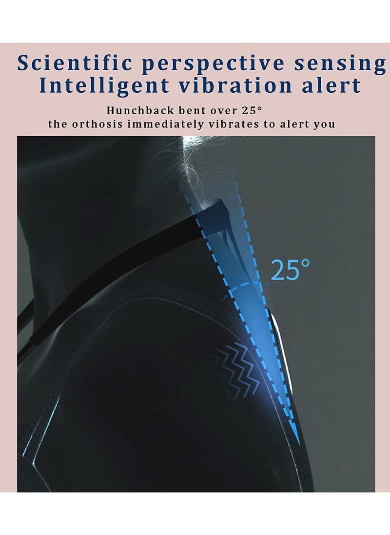Excefore - Intelligent Posture Corrector Trainer Motion Sensing Upper Back Shoulder Brace Clavicle Chest Back Support Hanging Back Posture Correction Strapless Vibrate Reminder Universal for Men and Women - Image 1