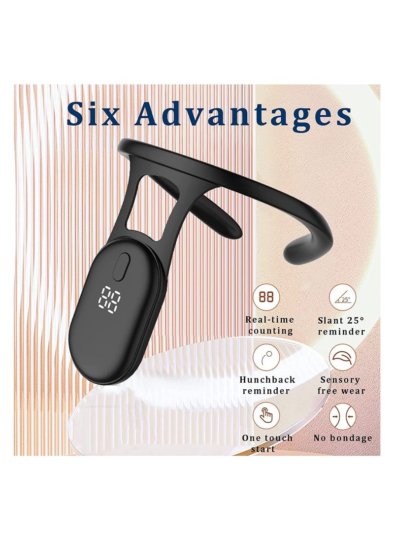 Excefore - Intelligent Posture Corrector Trainer Motion Sensing Upper Back Shoulder Brace Clavicle Chest Back Support Hanging Back Posture Correction Strapless Vibrate Reminder Universal for Men and Women - Image 1