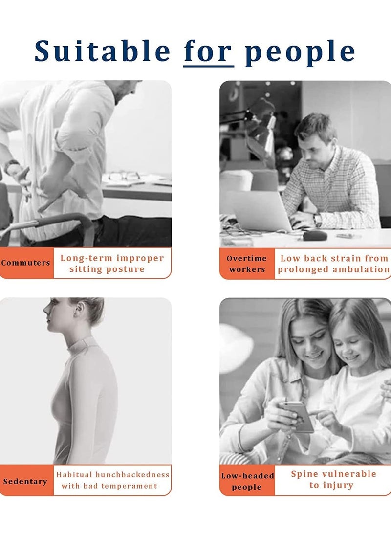 Excefore - Intelligent Posture Corrector Trainer Motion Sensing Upper Back Shoulder Brace Clavicle Chest Back Support Hanging Back Posture Correction Strapless Vibrate Reminder Universal for Men and Women - Image 1