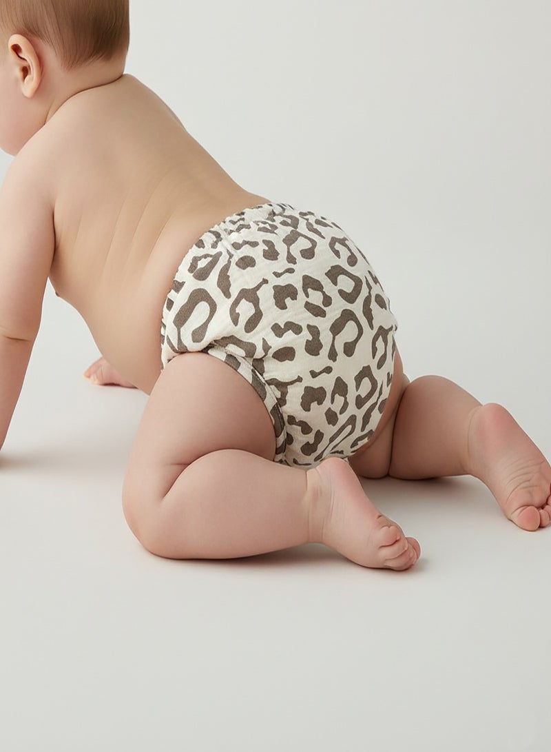 babyqlo Muslin Animal Moon Potty Training Pants Set of 3 - Image 4