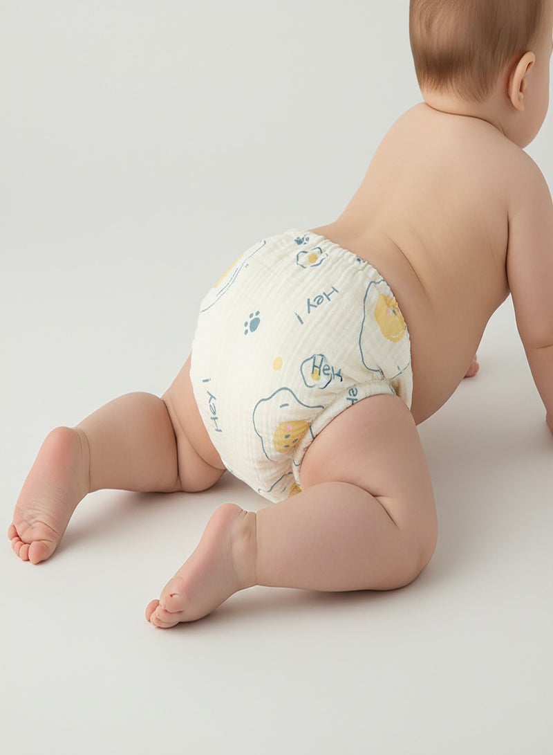 babyqlo Muslin Animal Moon Potty Training Pants Set of 3 - Image 2