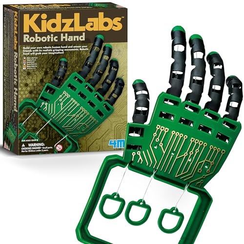 4M: KidzLabs: Robotic Hand - Build Your Own, Gripping Movements Toy Hand Kit, DIY Science Gadget Craft, Explore Animation Principles, STEM Set Kids 8+ - Image 2