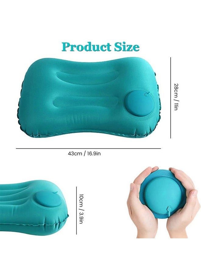 PALAY Nylon Ultralight Inflatable Camping Pillow, Compressible Comfortable Portable Travel Air Pillow For Neck&Lumbar Support While Camping, Backpacking, Hiking,Green - Image 2