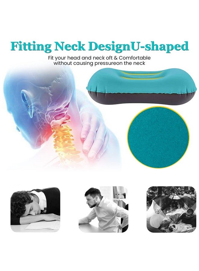 PALAY Nylon Ultralight Inflatable Camping Pillow, Compressible Comfortable Portable Travel Air Pillow For Neck&Lumbar Support While Camping, Backpacking, Hiking,Green - Image 5