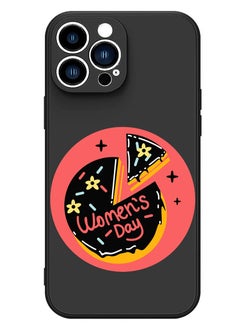 Theodor Protective Slim Fit Case Liquid Silicone Cover with Full Body Protection Anti-Scratch Shockproof Case For iPhone 13 Pro Black  - Work like a Captain copy  - Image 1