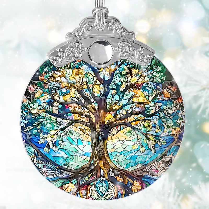 Jocidea Tree of Life Stained Glass Suncatcher  Jocidea Tree of Life Ornament  Tree of Life Christmas Ornament  Holidays Ornaments  Christmas Tree Ornament  Tree of Life Decor  Tree of Life Gifts - Image 2