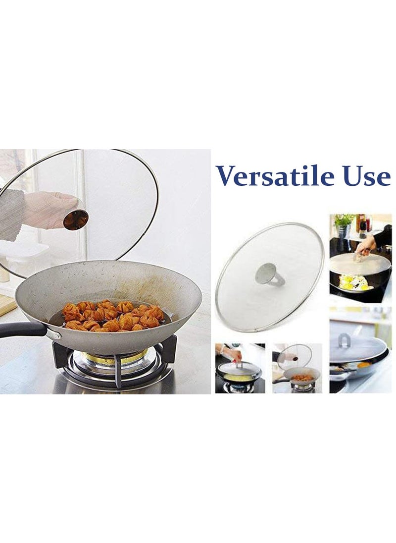 XTEND Xtend Smart Steel Net Cover Food CoverMilk coverMultipurpose Net Lid Set of 4Pc 6 inch 7 inch 8 inch 9 inch Lid Set Stainless Steel  - Image 4