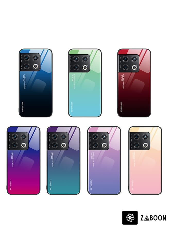 Zaboon Protective Case Cover For OnePlus 10 Pro Gradient Color Glass Case - Image 2
