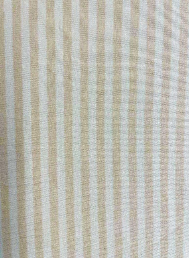 SHEETWORLD.COM SheetWorld Fitted Baby Bassinet Sheet fits Chicco LullaGo Portable Bassinet 15 x 28, 100% Cotton Jersey, Hypoallergenic, Butter Soft, Beige Stripes, Made in USA - Image 2