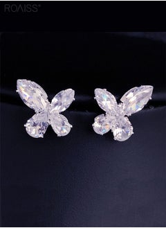 roaiss 2-Piece Set Women's Jewelry Shiny Diamond Bridal Jewelry Exquisite Craftsmanship Banquet Jewelry Set  - Image 5