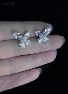 roaiss 2-Piece Set Women's Jewelry Shiny Diamond Bridal Jewelry Exquisite Craftsmanship Banquet Jewelry Set  - Image 4