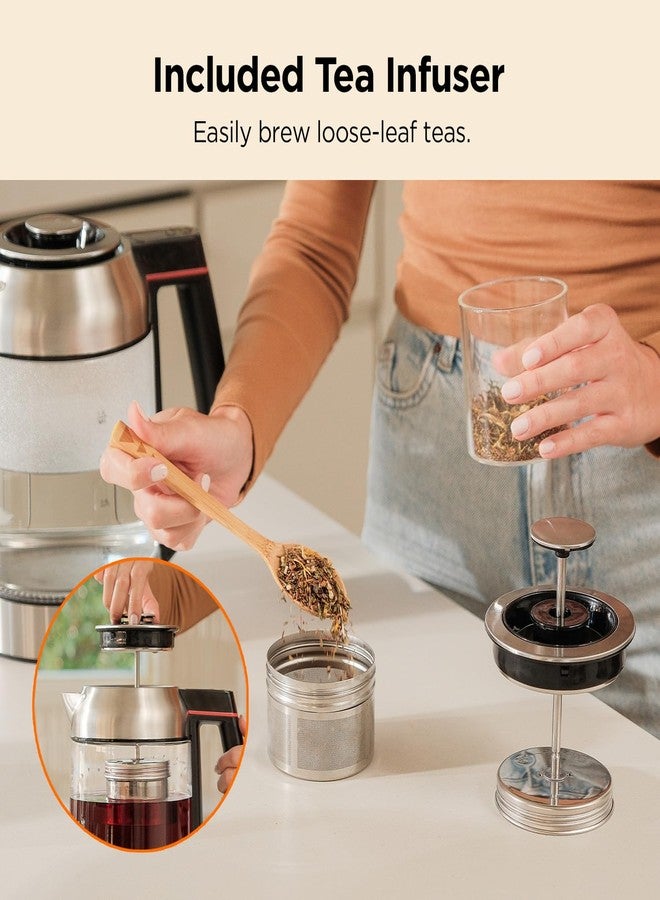 CUCKOO Electric Tea Kettle with Infuser, Glass Electric Kettle with Multi-Temperature Control, Easy to Read LED Lights, 1.7 Liter Capacity Tea Maker Pot (CK-G170BS) - Image 3