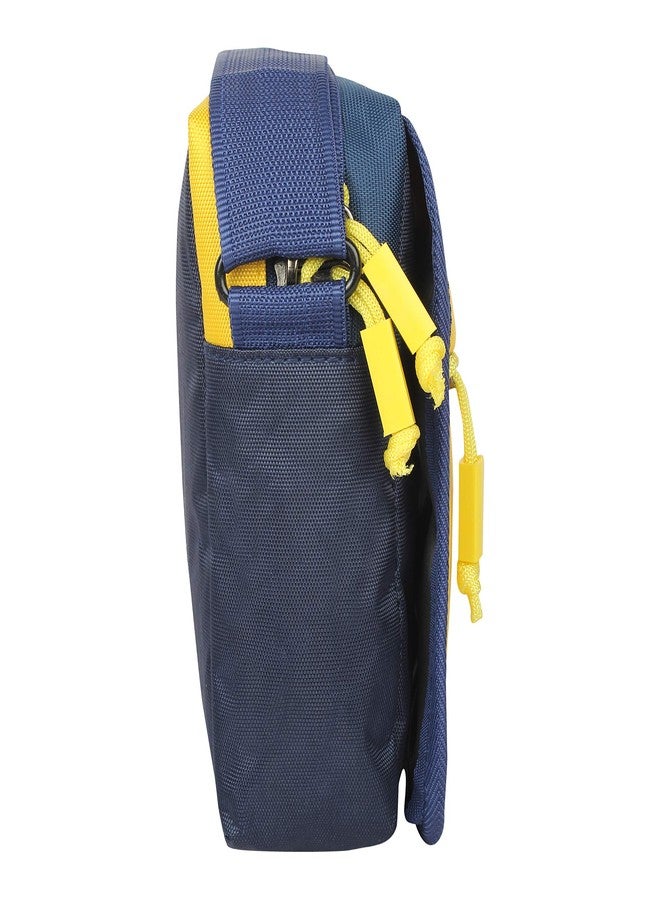 TnW Men's Casual Canvas Travel Sling Bag (Navy Blue) - Image 4