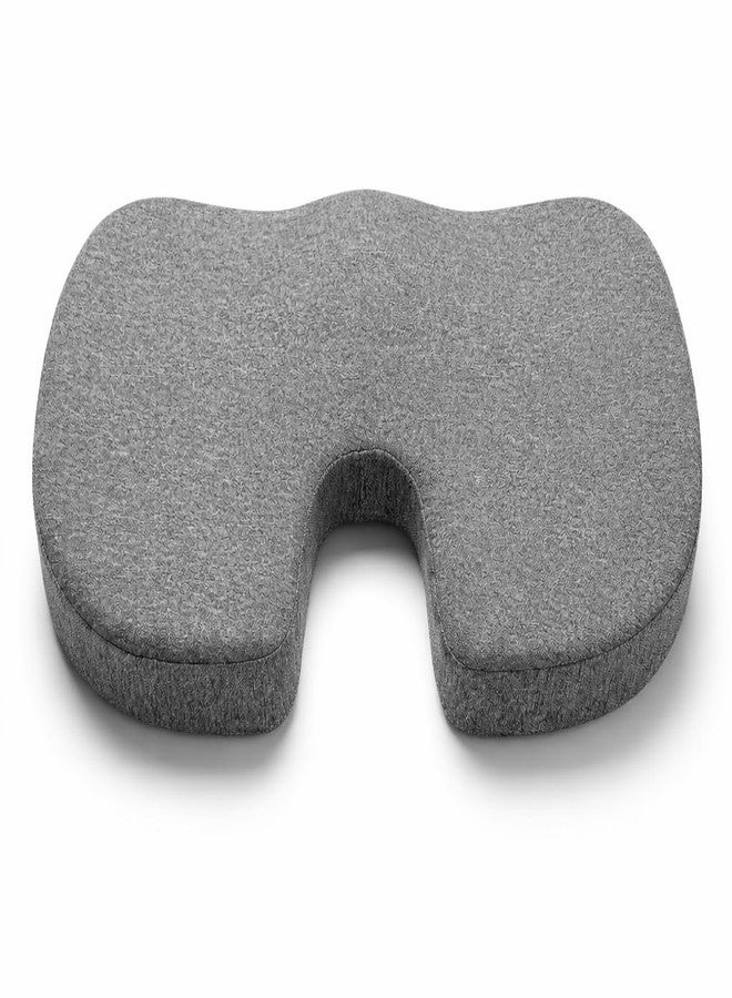 HOMBOX Coccyx Pillow Tailbone Seat Cushion for Sciatica, Back Pain Relief Back/Lumbar Support, for Wheelchair (Grey) - Image 1