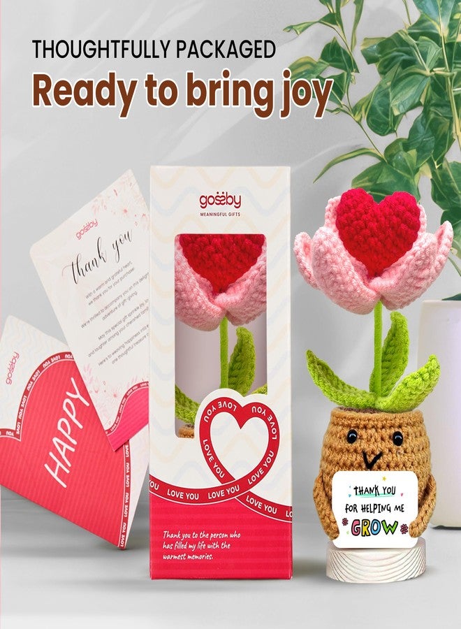Gossby Flower Crochet Doll - Thank You for Helping Me Grow - Image 3