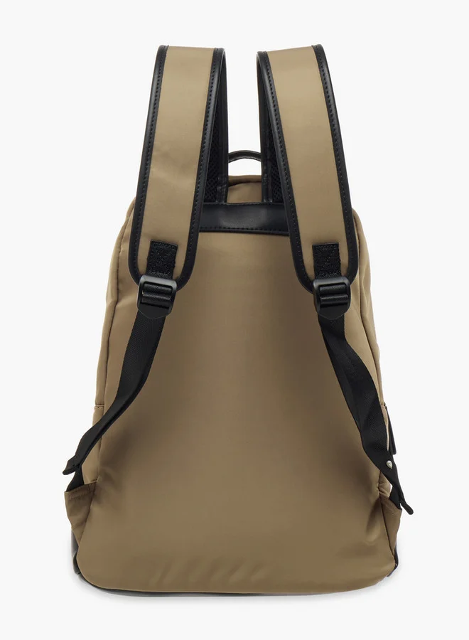 لي كوبر حقيبة ظهر مدرسية صلبة بأشرطة قابلة للتعديل وإغلاق بسحاب