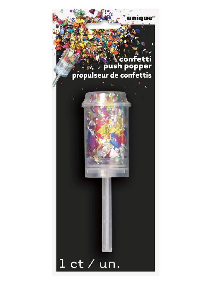 Unique Multicolour Foil Confetti Popper - Image 1