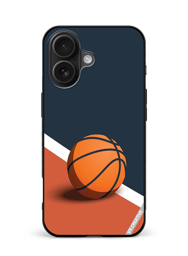 VR CREATIVE Protective Case Cover For Apple iPhone 16 Basketball Design Multicolour