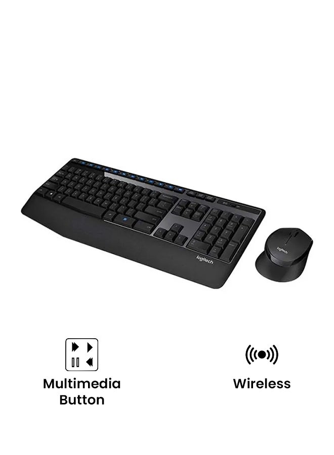 Logitech Wireless Keyboard With Mouse Black - Image 2