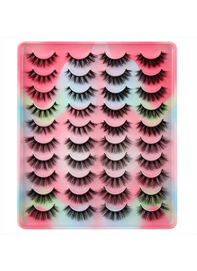 20 Pairs False Eyelashes Natural Fluffy Cat Eye Fake Eye Lashes 4 Styles Mixed Thick Wispy 5D Faux Mink Eyelashes Multipack - pzsku/Z7A90633A8E10DE61883CZ/45/_/1683649135/39f7ba74-1fc5-4f22-b631-a4a2869381db