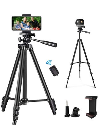 50" Extendable Cell Phone Tripod with Wireless Bluetooth Remote and Universal Phone Holder, Perfect for Video Recording/Selfies/Live Stream. - pzsku/Z7A9063B44CEFED0DBAC8Z/45/_/1700988338/4be2e1e0-c533-43dd-b38a-4f92636c6808