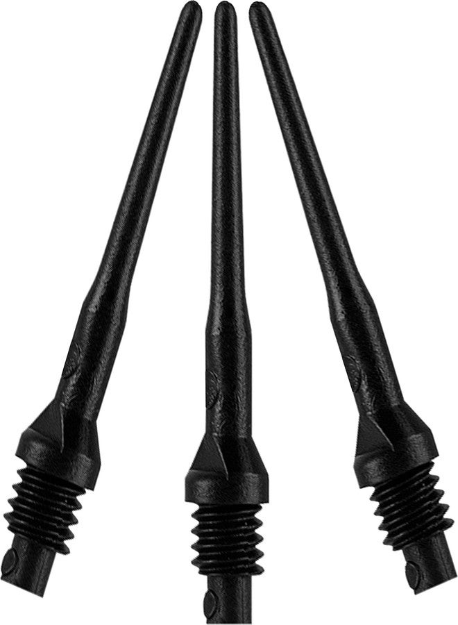 Viper Dart Accessory: Tufflex II 2BA Thread Soft Tip Dart Points, Black, 100 Pack - Image 1