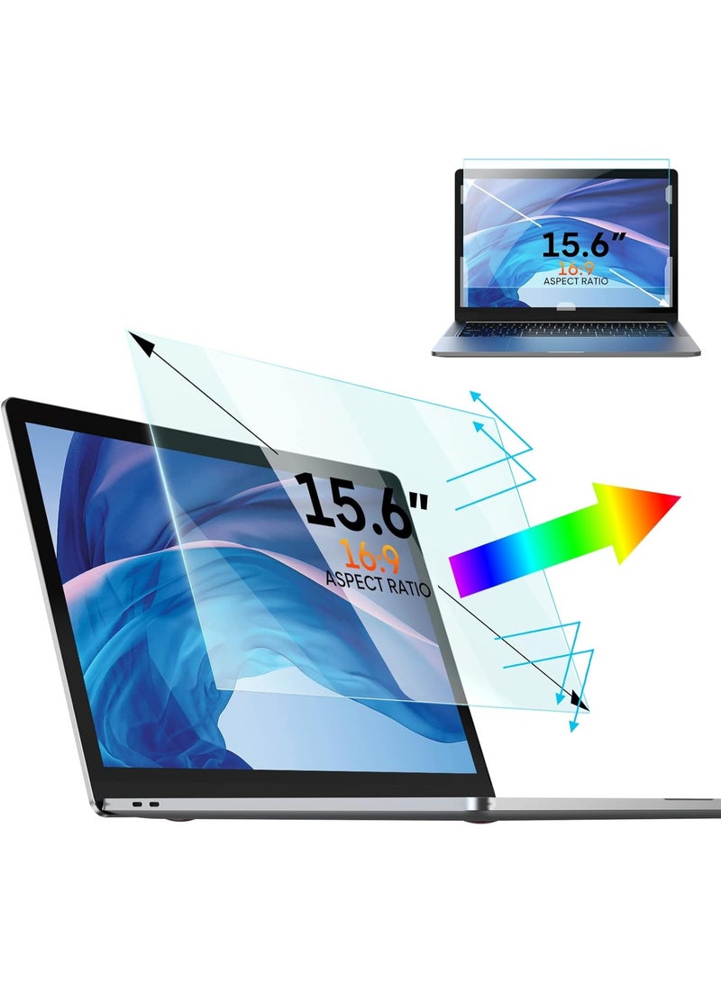 1Pack 15.6 inch Anti Blue Light Screen Protector, Eye Protection Anti Glare & Blue Light Blocking Screen Filter Compatible with 15" Laptops with 16:9 Aspect Ratio - Image 1