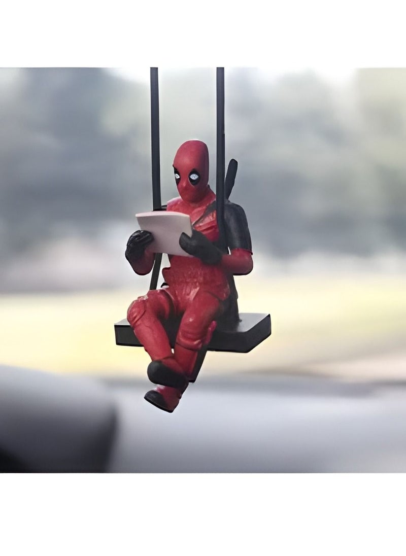 RATSAW Deadpool Car Decoration Accessories Car Mirror Suspension Accessories  - Image 1