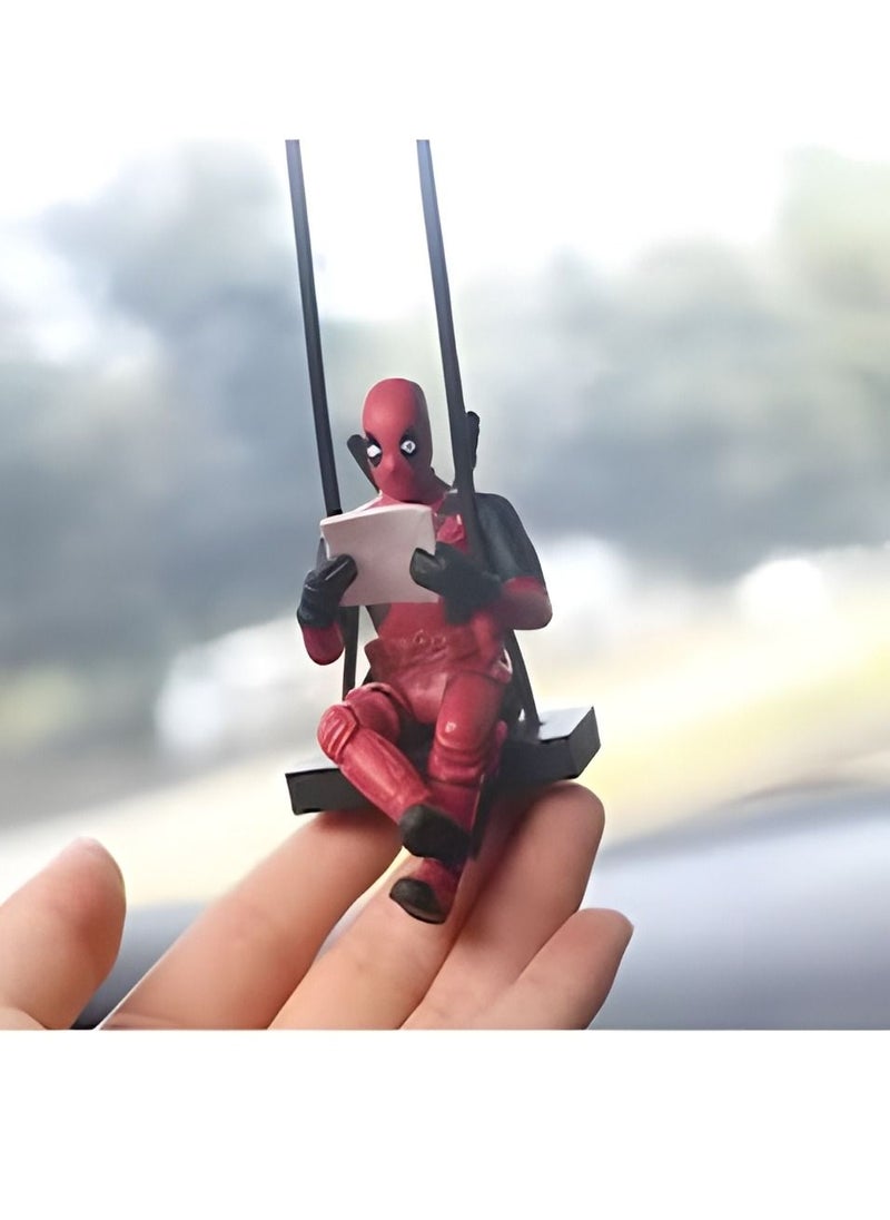 RATSAW Deadpool Car Decoration Accessories Car Mirror Suspension Accessories  - Image 3