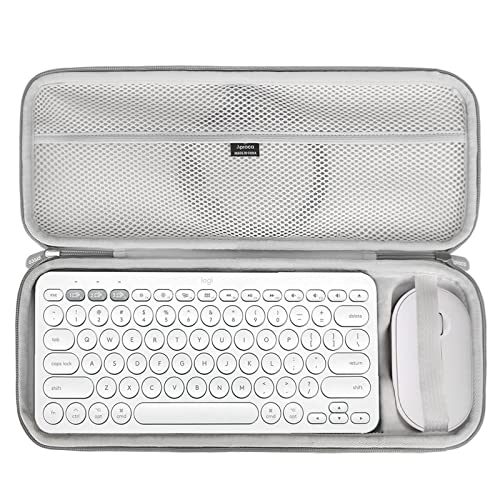 Aproca Keyboard Case Compatible with Logitech Pebble 2 Combo/Pebble Keys 2 K380s Bluetooth Keyboard and M350 i345 Mouse-Grey (Case Only) - Image 1