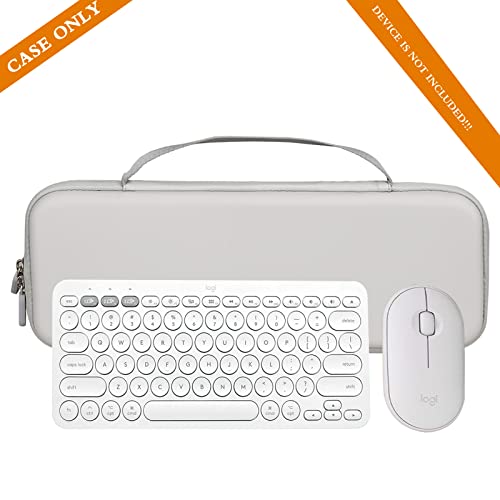 Aproca Keyboard Case Compatible with Logitech Pebble 2 Combo/Pebble Keys 2 K380s Bluetooth Keyboard and M350 i345 Mouse-Grey (Case Only) - Image 5