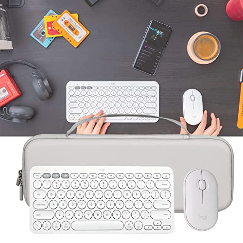 Aproca Keyboard Case Compatible with Logitech Pebble 2 Combo/Pebble Keys 2 K380s Bluetooth Keyboard and M350 i345 Mouse-Grey (Case Only) - Image 4