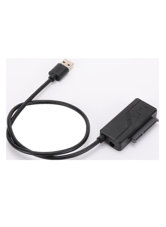 Manufacturer Usb3.0 Easy Drive Cable 7+15 Pin SATA2.5/3.5 Inch Hard Solid State Reader-Color:Black - Image 1