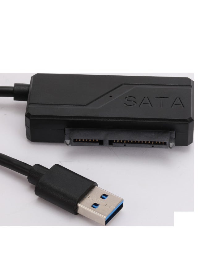 Manufacturer Usb3.0 Easy Drive Cable 7+15 Pin SATA2.5/3.5 Inch Hard Solid State Reader-Color:Black - Image 2