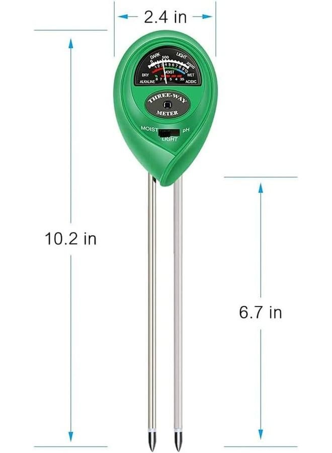 SKY-TOUCH Soil Ph Meter 3 In 1 Soil Moisture Light Ph Gardening Test Tool Test For Garden Farm Lawn Indoor And Outdoor No Battery Needed - Image 2