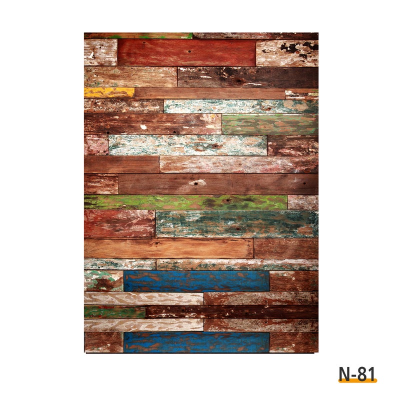 1.5×2.1 متر / 5×7 أقدام خلفية تصوير فوتوغرافي من الفينيل بالتصميم الخشبي - لوح خشبي مزخرف صورة لتزيين حفلات عيد الميلاد للأطفال، حفلات الزواج، والاستوديوهات الفوتوغرافية - Image 2