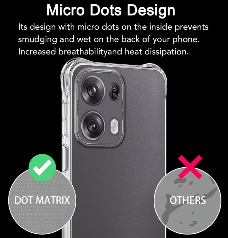 Realcase غطاء خلفي سيليكون لأوبو رينو 13 5G، مقاوم للخدوش، واقي شفاف كريستالي، غطاء خلفي مضاد للصدمات لأوبو رينو 13 5G - Image 5