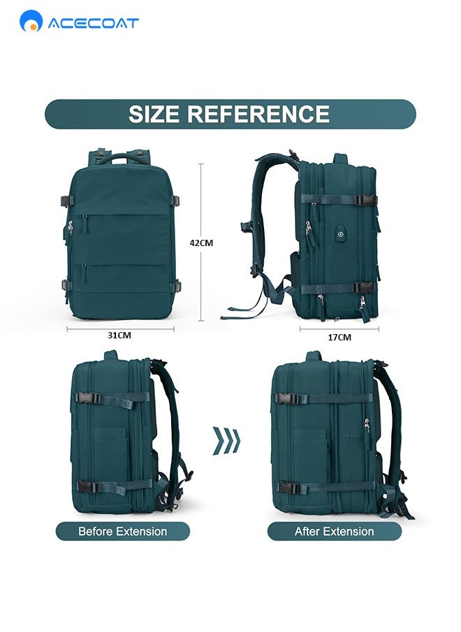 ACECOAT - Backpack for Men Women, Classic Water-resistant Lightweight Backpack for Travel School Casual Daypack Fits 15.6 Inch Laptop - Image 1